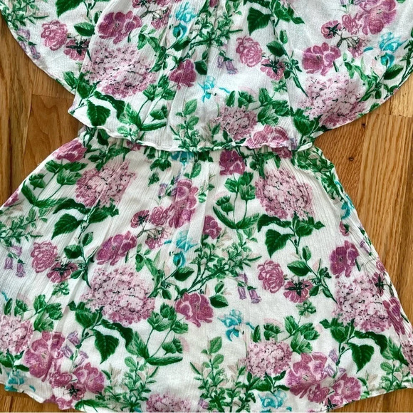 Show Me Your MuMu Casita Mini Short Dress in Poppies & Cream Cloud Size XS - Picture 4 of 6